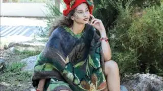 Felted ponchos by Dada Art Design