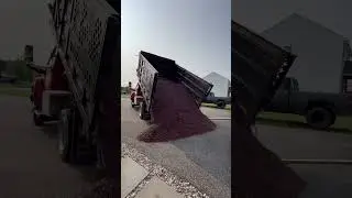 5 ton stone delivery #truck #machine #trucks #equipment #automobile #work #landscaping #stone