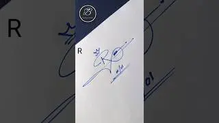 R letter signature idea #shorts #signaturestyle