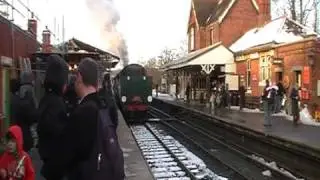 Santa Special arrives on time at the BlueBell Railway