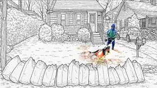 A SATISFYING Leaf Cleanup & GRASS CUT &mdash; FREE Relief for an Older Woman Using STIHL Equipment