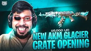 $16,000 Uc Glacie AKM with On Hit effects ❄️Starsea Admiral Glacier AKM Maxed Out 🔥😍