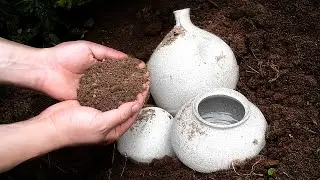 I made vases and moonjar using ordinary soil