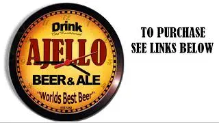 AJELLO BEER ALE WALL CLOCK