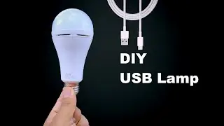 DIY USB Lamp: Convert a 220V Bulb to 3.7V Without Extra Components