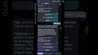 TapSwap code 05.07 | 06.07 Как ввести код в тапсвап #tapswap #тапсвап #крипта #telegram #crypto