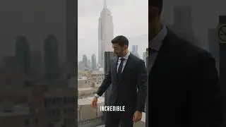 When you know it&rsquo;s time to see her#weddingday #firstlook #rooftop #manhattan #empirestate