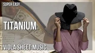 SUPER EASY Viola Sheet Music: How to play Titanium  by David Guetta ft Sia
