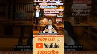 (1) Confession - Introduction, Meaning, Types, Essentials, Classification | #bsa #shorts #viral #law