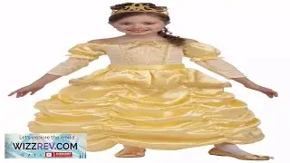 Girls Belle Costume Deluxe Yellow Princess Fancy Dress Ball Gown Child Kids Review