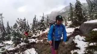 Hiking up to Wedgemount Lake in Whistler, BC