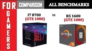 20 Game Tested | I7 8700 vs R5 1600 | Comparison |