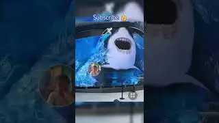 Amazing 3D shark reaction by Rico 🦈#shortvideo #shark #reaction