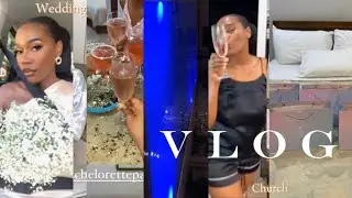 VLOGMAS✨ Bachelorette party || wedding ||Church + more