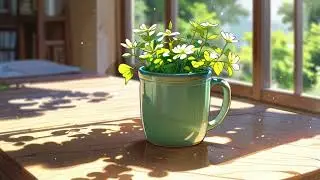 Sunlit Steam &ndash; Morning Cafe Window | for studying & work