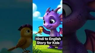 Kids English Learning Story | Hindi to English | Halku the Baby Dragon #shorts #hulk #youtubeshorts
