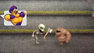 Castle Crush : Giant Skeleton vs Mud Elemental
