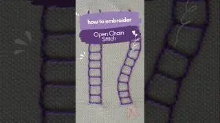 Как вышивать открытым тамбурным швом | Простой урок #вышивка #урокиповышиванию #ручнаявышивка