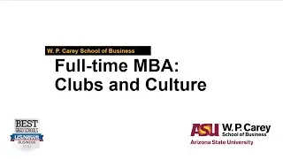 Full-time MBA: Clubs and Culture 2020