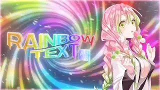 [ RAINBOW TEXT🌈 ] After effect [ Tutorial ]