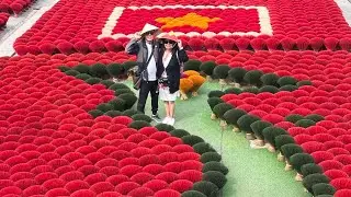 С Новым годом, Вьетнам! Деревня благовоний | Традиционный способ изготовления благовонных палочек...