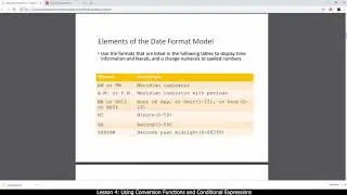 LESSON 4   Using Conversion Functions and Conditional Expressions