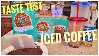 ICED COFFEE Donut Shop Cold Brew Coffee Packs REVIEW & HOW TO MAKE COLD BREW COFFEE