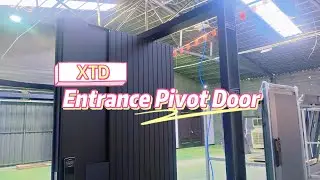 Simple Exterior Steel Security Entrance Door For House Residential Main Pivot Front Entry Metal Door