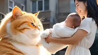 Cat Saves Baby Life And Cat Saves Baby From Abusive Babysitter | Meow Stories AI @Daisy520-h2o