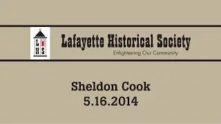 Sheldon Cook -- May 16th, 2014