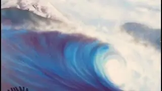 Spray Painting a cold Wave