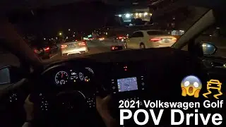 CUTTING UP IN THE VW GOLF (POV DRIVE) 100 MPH+