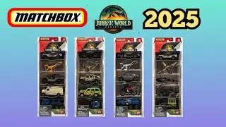 Matchbox 2025 Jurassic World Rebirth 5 Packs