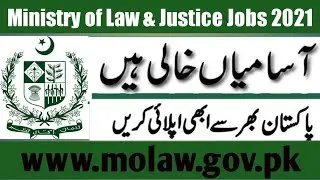 Ministry of law and justice jobs 2021 | Form filling details