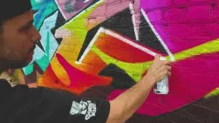 CortesNYC painting in LIC | Graffiti Wall