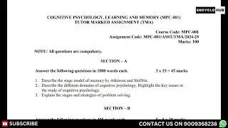 12. Bloom&rsquo;s taxonomy of cognitive domain 13. Principles of the information processing MA PSYCHOLOGY