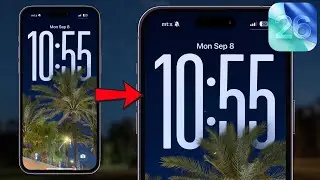 How to Make Clock Bigger on iPhone Lock Screen iOS 26 I Resize iPhone Clock