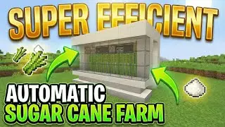 Easiest Automatic Sugar Cane Farm Tutorial! (Minecraft 1.21.10+)