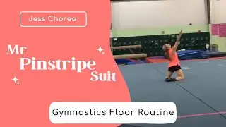 Mr. Pinstripe Suit | Jazzy Gymnastics Floor Routine | Jess Choreo