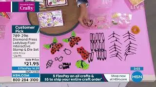 Diamond Press Ladybug Flyer Interactive Stamp and Die Set