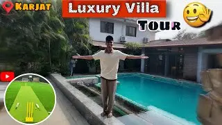 Villa in Karjat with turf 😍￼🤩| 20k subscribe complete 🥳￼ #villagevlog #karjatvilla #turfcricket #20k