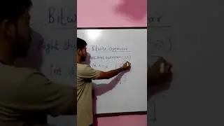 right shift operator (bitwise operator) in c language ,#shorts ,#short