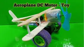 How To Make Aeroplane With DC Motor || Wooden Plane || Aeroplane