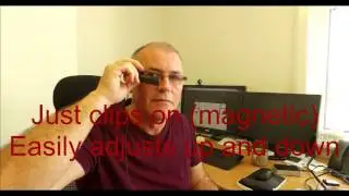 Vufine - trying it on my glasses for the first time!