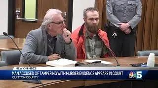 New York man accused of tampering with murder evidence in court
