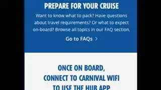 How To Use The Carnival Cruise App.