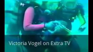 MODEL VICTORIA VOGEL - SCUBA DIVING WITH SHARKS ON EXTRA TV