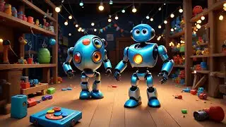 Four Silly Robots Count to Ten | Counting and Tech Song for Kids | Nursery Rhymes and Learning Songs