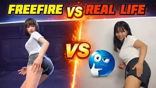 Free Fire Emote in Real Life 🤯 | FF Emote Real vs Game