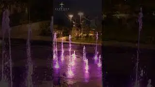 Enchanting Night View of the Interactive Water Fountain at MVN AEROONE By &nbsp;@MVNInfrastructures
